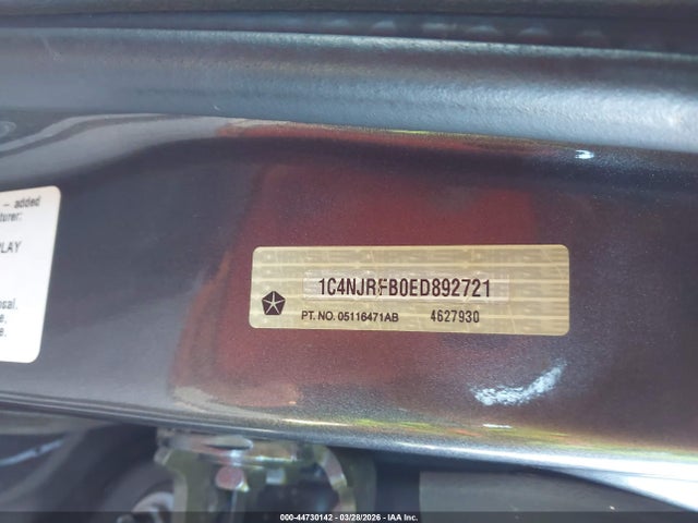 44730142 :رقم المزاد ، 1C4NJRFB0ED892721 vin ، 2014 Jeep Patriot Latitude مزاد بيع