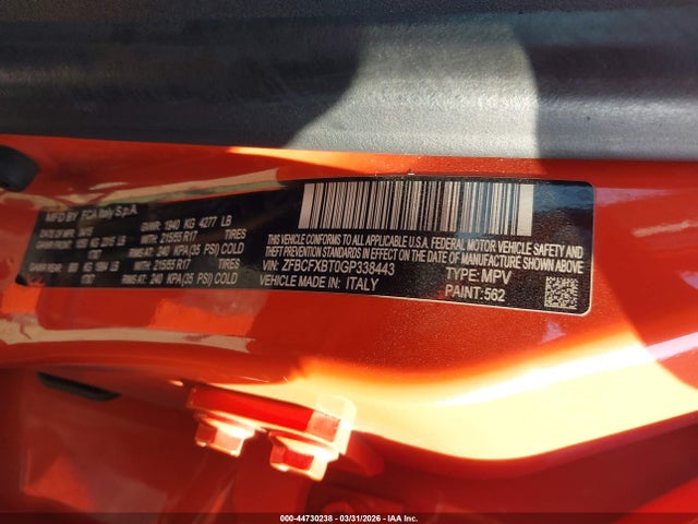 Fiat 500x Easy 2016 ZFBCFXBT0GP338443 Image 9