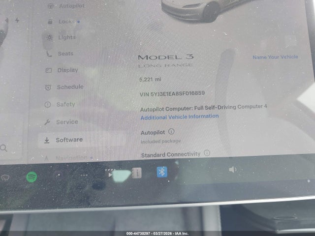 Продаж на аукціоні авто 2025 Tesla Model 3 Long Range Rear-wheel Drive/standard Rear-wheel Drive, vin: 5YJ3E1EA8SF016859, номер лоту: 44730297