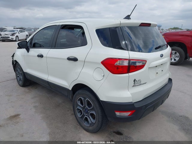 2021 Ford Ecosport S მანქანა იყიდება აუქციონზე, vin: MAJ3S2FE0MC448111, აუქციონის ნომერი: 44730306