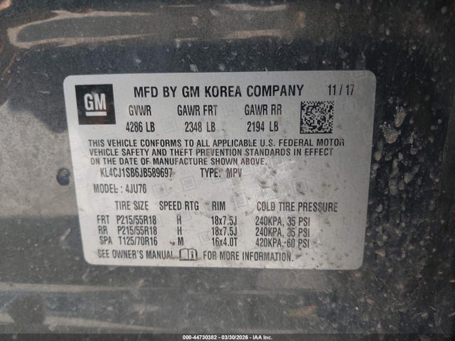 2018 BUICK ENCORE KL4CJ1SB6JB589697 Photo 8