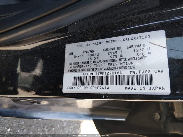 JM1BM1T79F1270164 Mazda Mazda3 I Sv