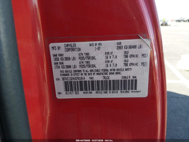 1997 DODGE RAM 1500 3B7HC13Z4VG761014 Photo 8
