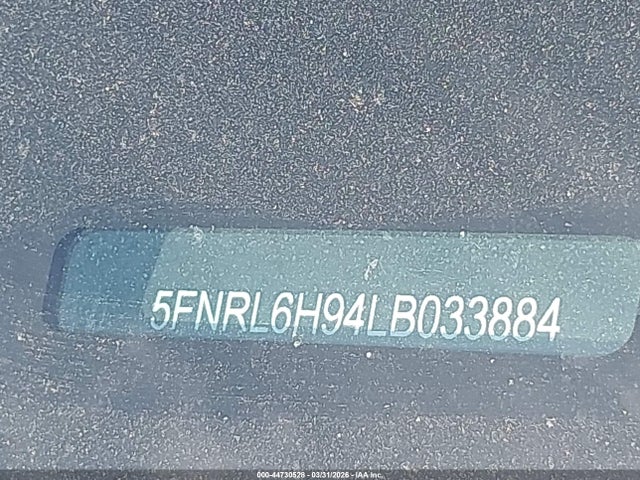 Aukcja sprzedaży 2020 Honda Odyssey Elite, vin: 5FNRL6H94LB033884, numer aukcji: 44730528