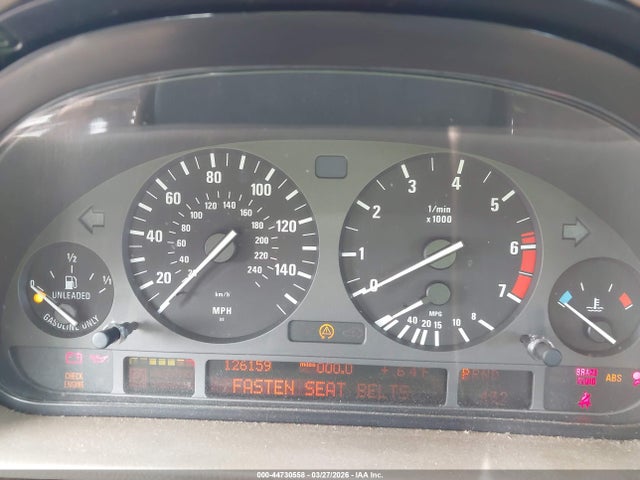 1997 Bmw 740il მანქანა იყიდება აუქციონზე, vin: WBAGJ8327VDM06345, აუქციონის ნომერი: 44730558