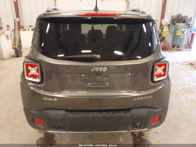 2016 Jeep Renegade Limited მანქანა იყიდება აუქციონზე, vin: ZACCJBDT7GPC67599, აუქციონის ნომერი: 44730684