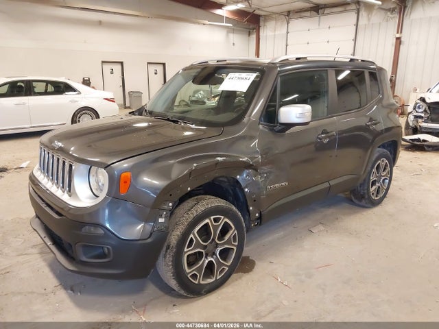 2016 Jeep Renegade Limited მანქანა იყიდება აუქციონზე, vin: ZACCJBDT7GPC67599, აუქციონის ნომერი: 44730684