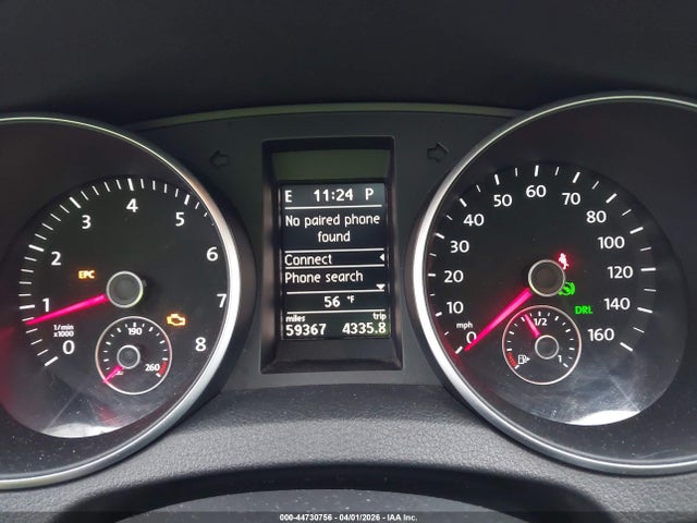 44730756 :رقم المزاد ، WVWDB7AJ6CW249058 vin ، 2012 Volkswagen Golf 2.5l 4-door مزاد بيع