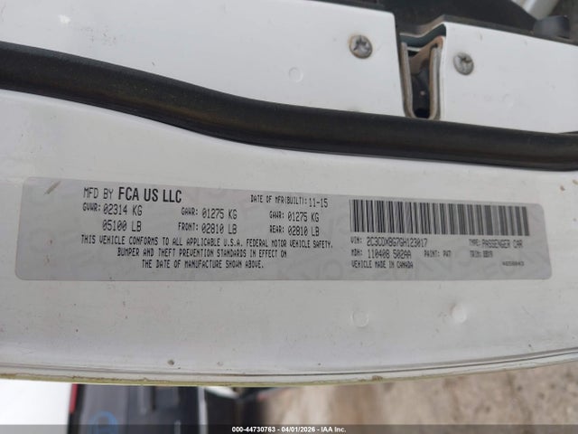 2016 DODGE CHARGER 2C3CDXBG7GH123017 Photo 8