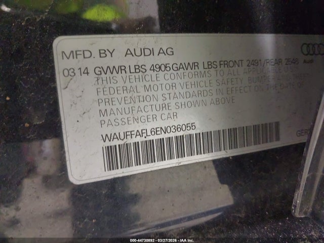 2014 AUDI A4 WAUFFAFL6EN036055 Photo 8