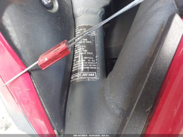 44730979 :رقم المزاد ، SMTA01YK2FJ681444 vin ، 2015 Triumph Motorcycle Daytona 675 مزاد بيع
