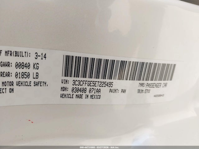 2014 FIAT 500E 3C3CFFGE5ET225495 Photo 8