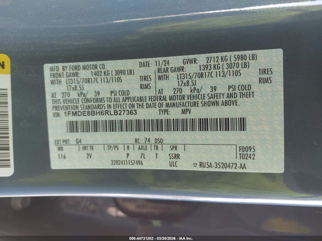 2024 FORD BRONCO 1FMDE8BH6RLB27363 Photo 8