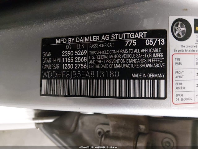 Aukcja sprzedaży 2014 Mercedes-benz E 350 4matic, vin: WDDHF8JB5EA813180, numer aukcji: 44731221