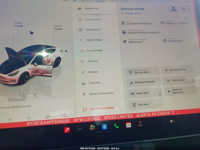 Продажа на аукционе авто 2023 Tesla Model 3 Rear-wheel Drive, vin: 5YJ3E1EA9PF556020, номер лота: 44731284