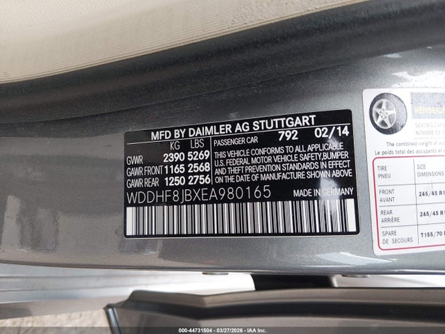 Продаж на аукціоні авто 2014 Mercedes-benz E 350 4matic, vin: WDDHF8JBXEA980165, номер лоту: 44731504