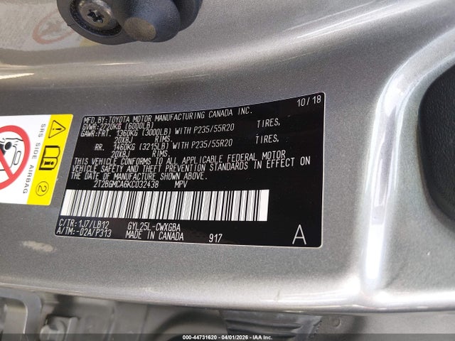 Lexus RX 450H 2019 2T2BGMCA6KC032438 Image 9