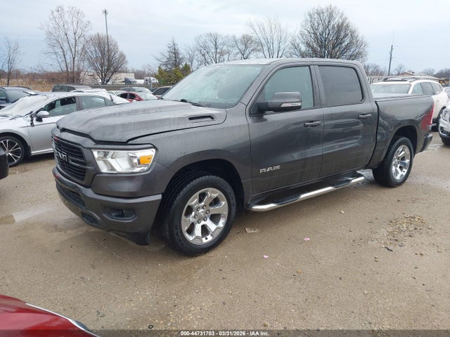 44731703 :رقم المزاد ، 1C6SRFFT2LN144909 vin ، 2020 Ram 1500 Big Horn  4x4 5'7 Box مزاد بيع