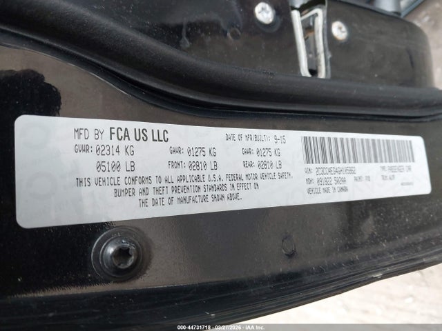 Aukcja sprzedaży 2016 Chrysler 300c, vin: 2C3CCAEG4GH105862, numer aukcji: 44731718