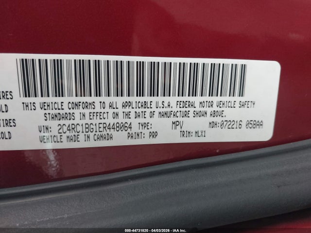 2014 CHRYSLER TOWN & COUNTRY 2C4RC1BG1ER448064 Photo 8