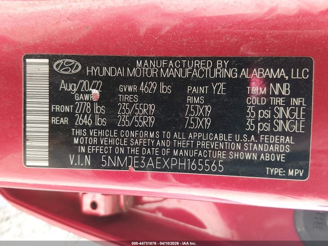 2023 HYUNDAI TUCSON 5NMJE3AEXPH165565 Photo 8