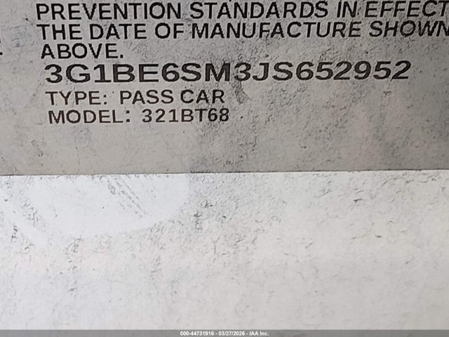 Chevrolet Cruze Lt Auto 2018 3G1BE6SM3JS652952 Image 9