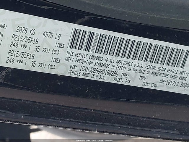 2017 JEEP COMPASS 1C4NJDBB8HD168286 Photo 8