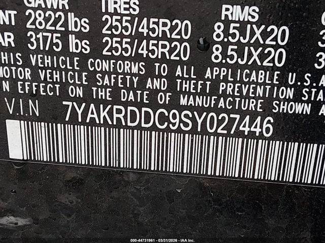 7YAKRDDC9SY027446 Hyundai Ioniq 5 Limited