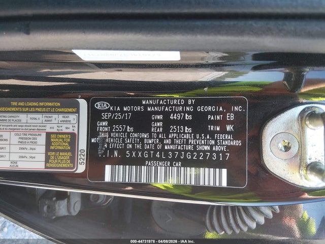 KIA Optima S 2018 5XXGT4L37JG227317 Image 9