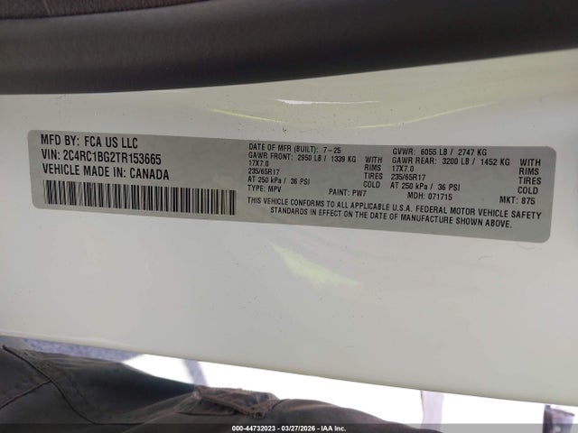 Chrysler Pacifica Select 2026 2C4RC1BG2TR153665 Image 9