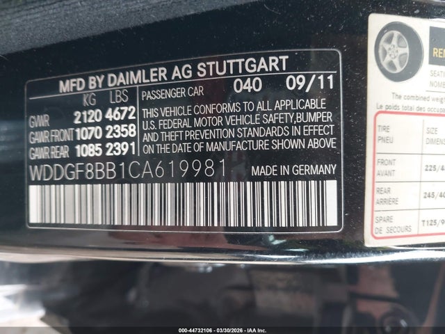 2012 MERCEDES-BENZ C 300 WDDGF8BB1CA619981 Photo 8