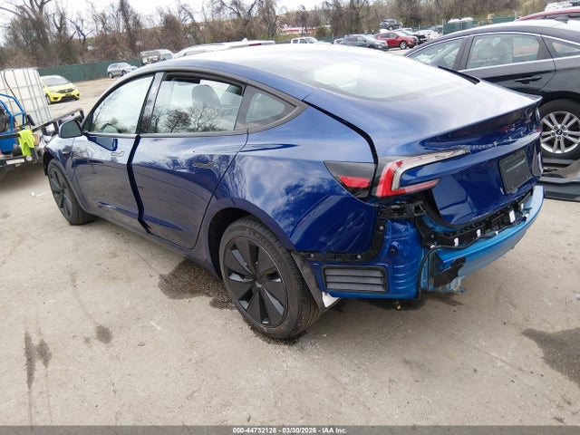 44732128 :رقم المزاد ، 5YJ3E1EA7SF039596 vin ، 2025 Tesla Model 3 Long Range Rear-wheel Drive/standard Rear-wheel Drive مزاد بيع