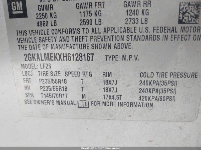 2GKALMEKXH6128167 GMC Terrain Sle-1