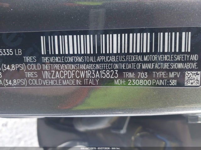 2024 Dodge Hornet R/t Eawd მანქანა იყიდება აუქციონზე, vin: ZACPDFCW1R3A15823, აუქციონის ნომერი: 44732578