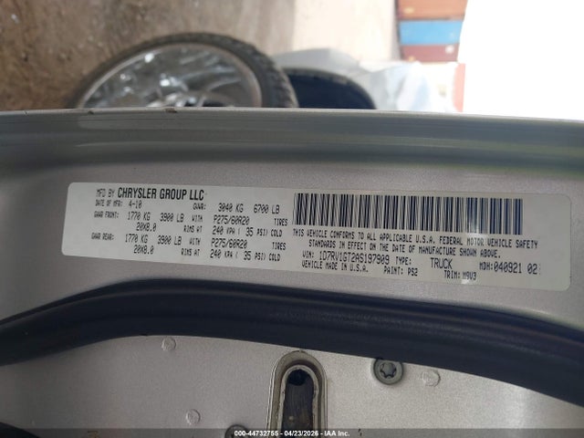Продажа на аукционе авто 2010 Dodge Ram 1500 Slt/sport/trx, vin: 1D7RV1GT2AS197909, номер лота: 44732755