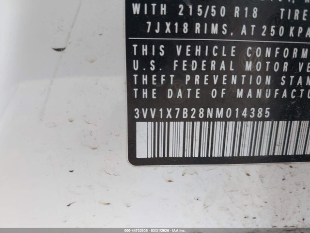 Продаж на аукціоні авто 2022 Volkswagen Taos 1.5t Sel, vin: 3VV1X7B28NM014385, номер лоту: 44732905