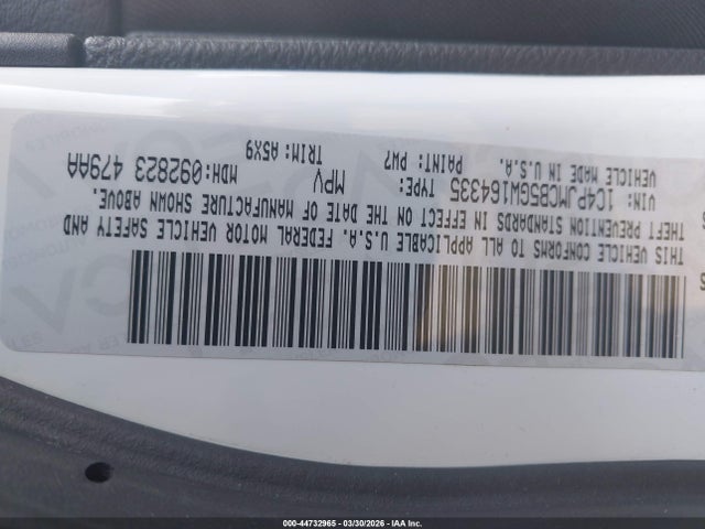 Aukcja sprzedaży 2016 Jeep Cherokee Latitude, vin: 1C4PJMCB5GW164335, numer aukcji: 44732965