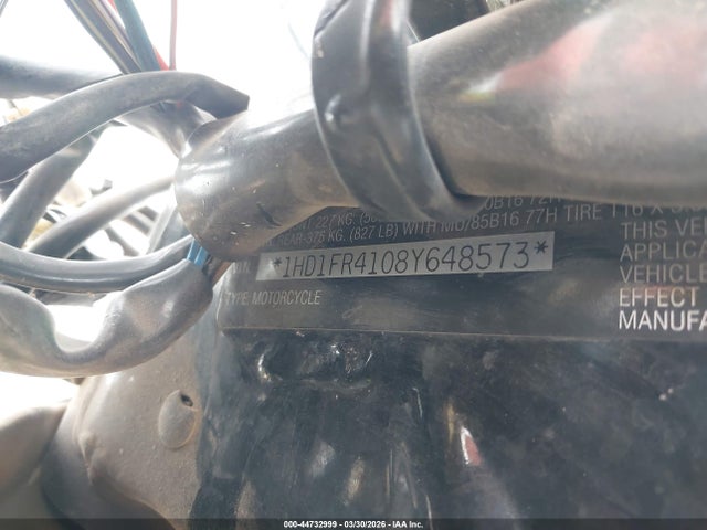 44732999 :رقم المزاد ، 1HD1FR4108Y648573 vin ، 2008 Harley-davidson Flhrc مزاد بيع