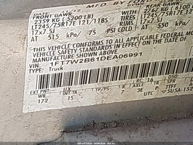 2013 FORD F-250 1FT7W2B61DEA06991 Photo 8