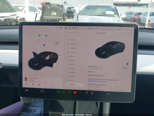Aukcja sprzedaży 2021 Tesla Model 3 Standard Range Plus Rear-wheel Drive, vin: 5YJ3E1EA1MF994249, numer aukcji: 44733306