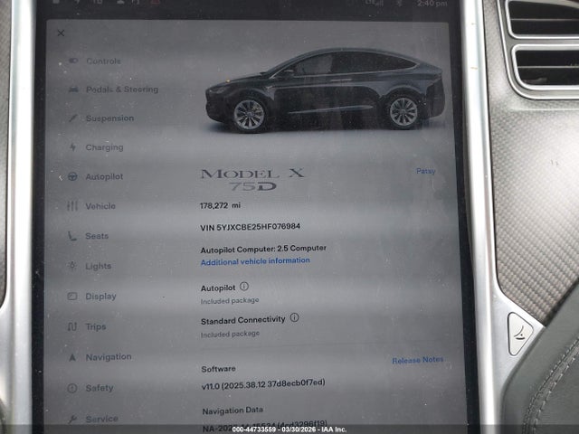 2017 TESLA MODEL X 5YJXCBE25HF076984 Photo 6