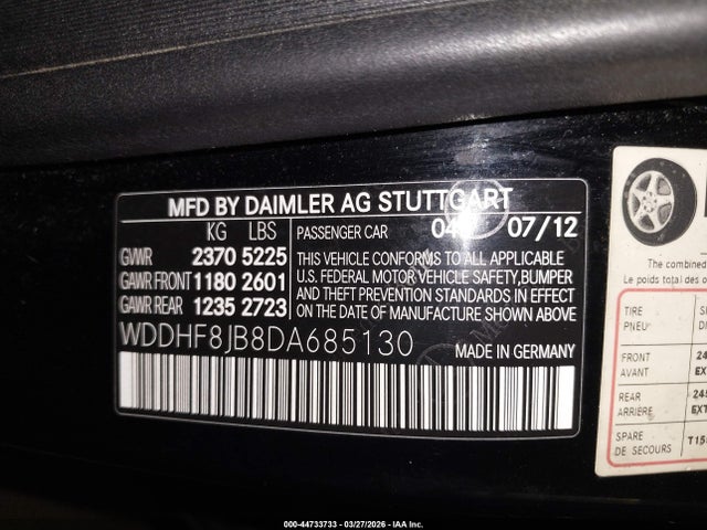 2013 MERCEDES-BENZ E 350 WDDHF8JB8DA685130 Photo 8