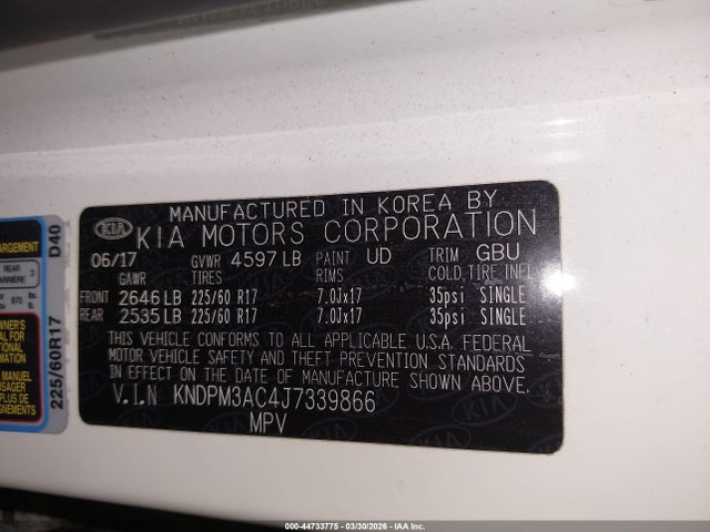 2018 KIA SPORTAGE KNDPM3AC4J7339866 Photo 8