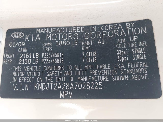 2010 KIA SOUL KNDJT2A28A7028225 Photo 8