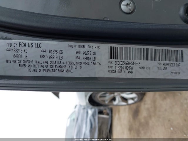 Продажа на аукционе авто 2017 Dodge Challenger Sxt, vin: 2C3CDZAG2HH514543, номер лота: 44733838