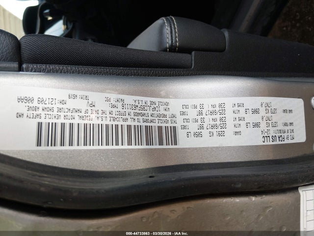 44733863 :رقم المزاد ، 1C4PJLCB5FW631116 vin ، 2015 Jeep Cherokee Latitude مزاد بيع
