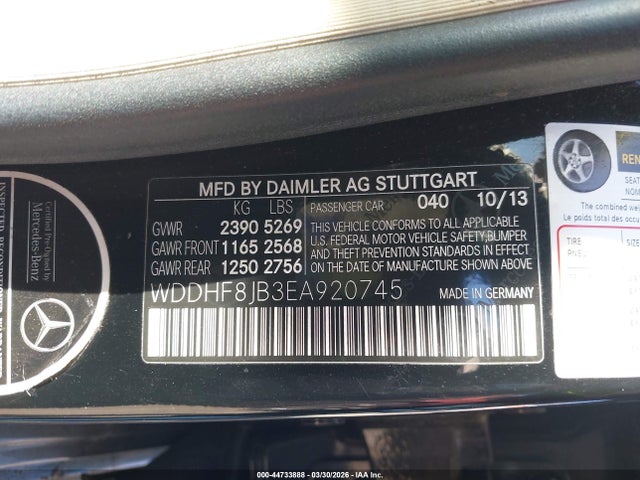 2014 MERCEDES-BENZ E 350 WDDHF8JB3EA920745 Photo 8