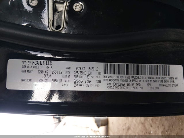 Dodge Journey Sxt 2015 3C4PDCBG3FT695102 Image 9