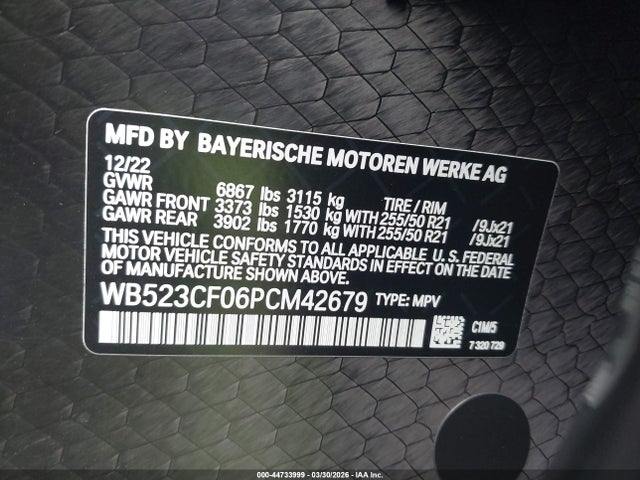 WB523CF06PCM42679 BMW Ix Xdrive50