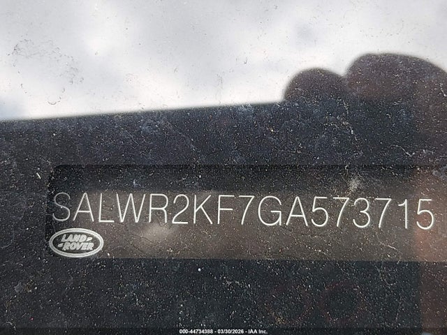 SALWR2KF7GA573715 Land Rover Range Rover Sport 3.0l V6 Turbocharged Diesel Hse Td6